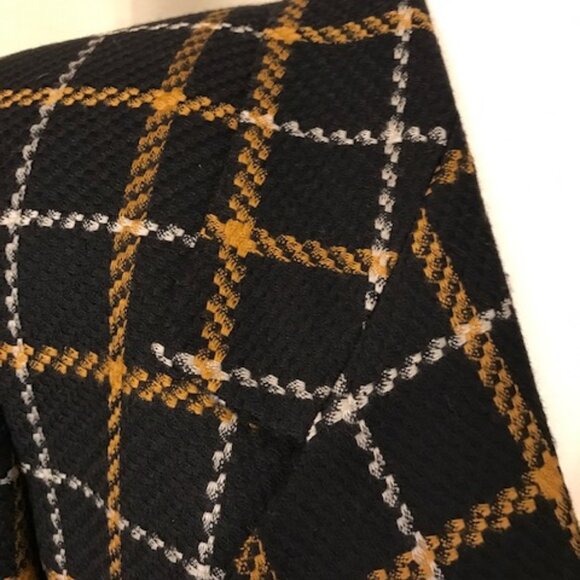 Classic Black Plaid Wool Jacket by Kasper - Picture 3 of 4
